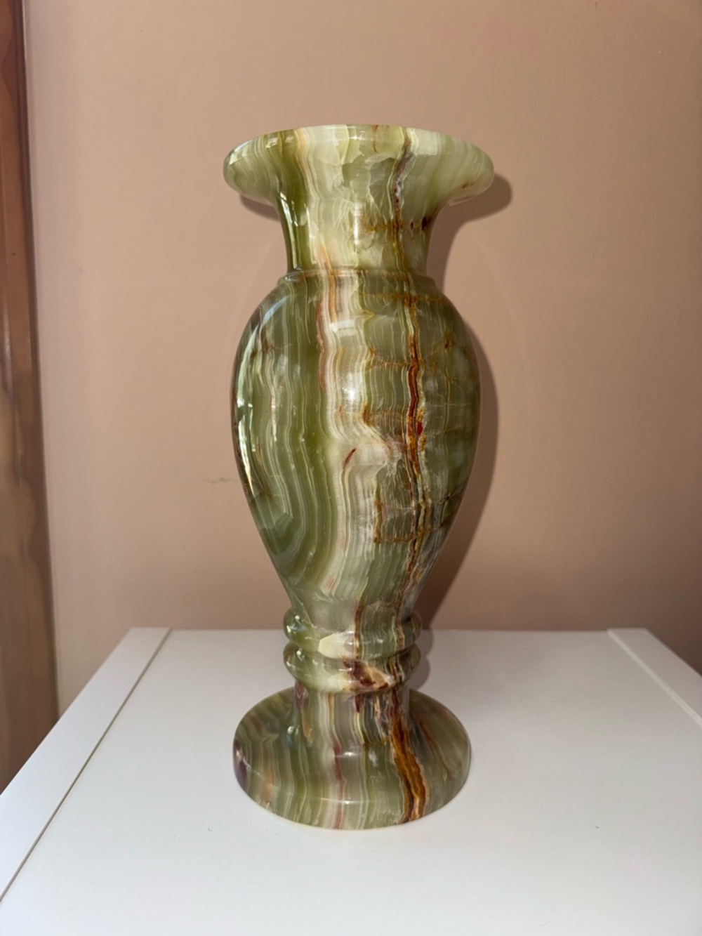 Green Onyx-Style Decorative Vase - Home Accents